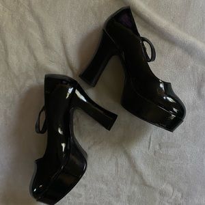 Vintage Funtasma Goth Patent Leather Platform Heels